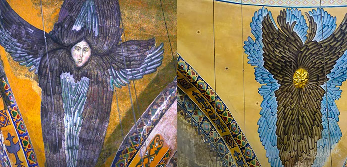 ayasofya seraphim melekleri mozaigi