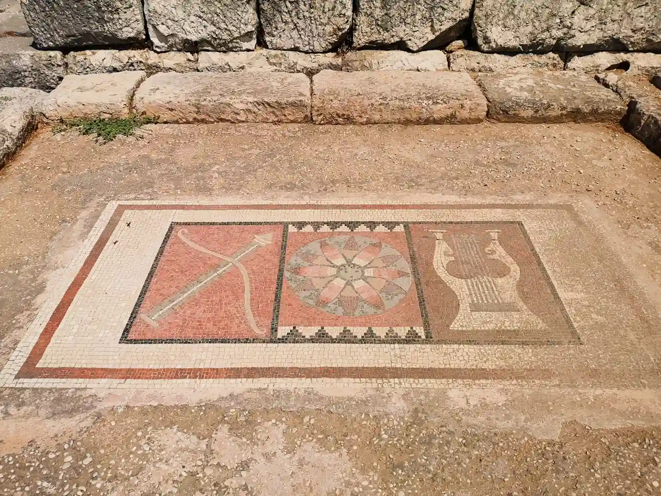 letoon antik kenti mozaik