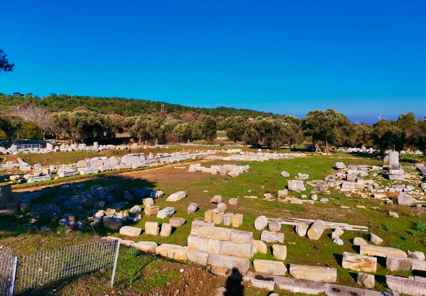 teos antik kenti tarihi mimari yapilari giris ucreti ziyaret saatleri